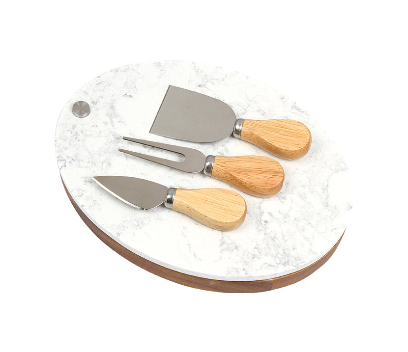 Juego cuchillo + Tabla Mármol