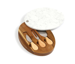 Juego cuchillo + Tabla Mármol
